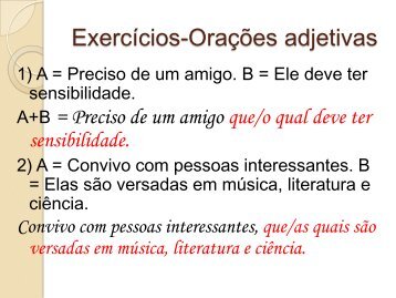 Exercícios-Orações adjetivas