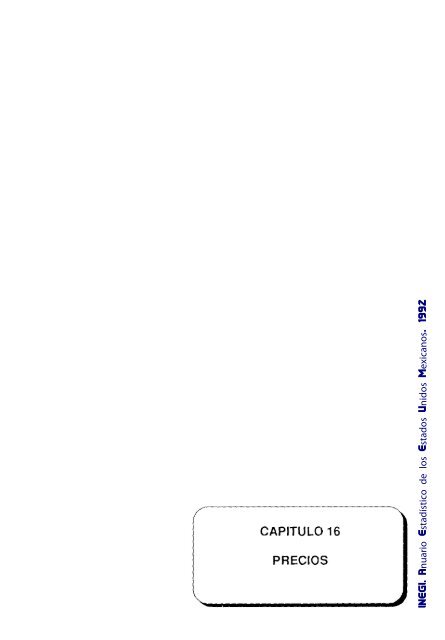 Anuario Estadístico de los Estados Unidos Mexicanos 1992 - Inegi