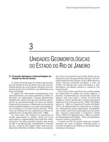 UNIDADES GEOMORFOLÓGICAS DO ESTADO DO RIO ... - CPRM