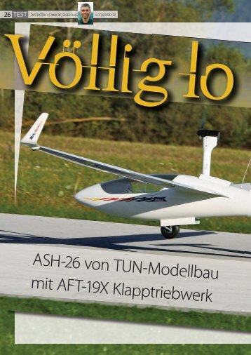 Ash-26 von TuN-Modellbau mit AFT-19X Klapptriebwerk