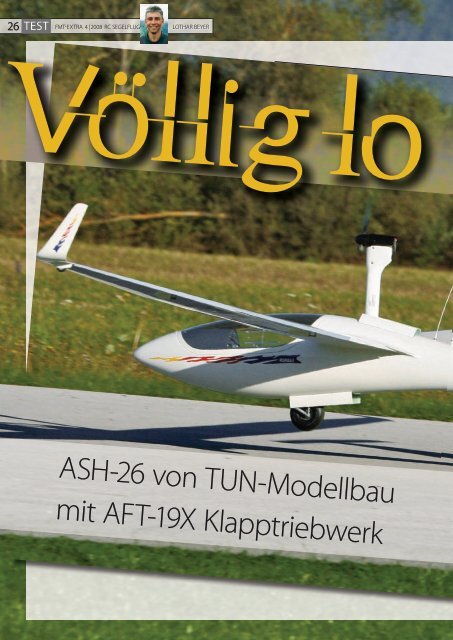 Ash-26 von TuN-Modellbau mit AFT-19X Klapptriebwerk