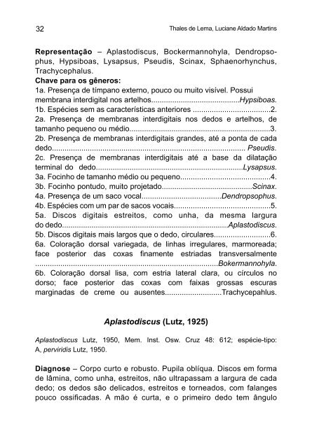 Anfíbios do Rio Grande do Sul: Catálogo, diagnoses ... - pucrs