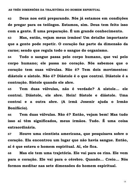 as tres dimensoes da trajetoria do homem espiritual - Tabernaculo