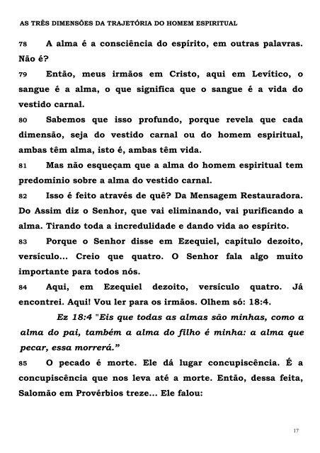 as tres dimensoes da trajetoria do homem espiritual - Tabernaculo