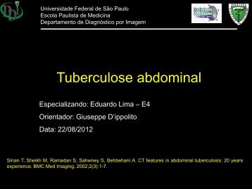 Tuberculose abdominal - (DDI) - UNIFESP