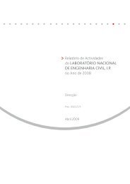 Relatório de actividade em 2008 - LNEC