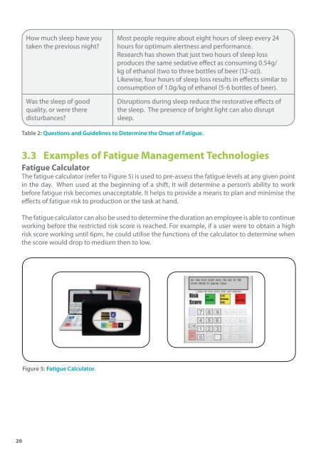 Fatigue Management - Workplace Safety and Health Council