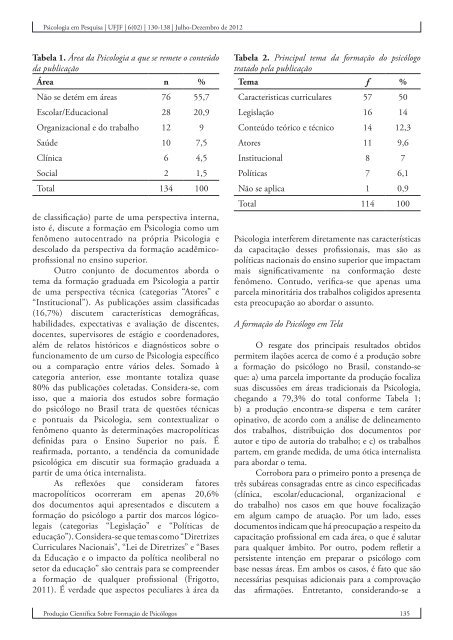 Volume 6 | Número 2 Julho - Dezembro de 2012 - Universidade ...