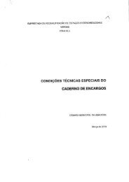 CONDIÇÕES TÉCNICAS ESPECIAIS Do - Câmara Municipal da ...