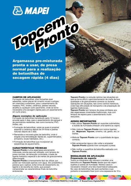 Topcem Pronto - Construlink.com