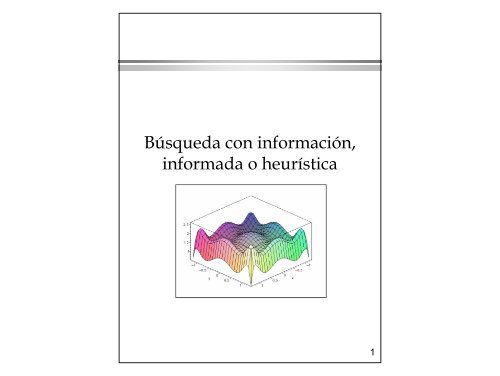 Búsqueda con información, informada o heurística