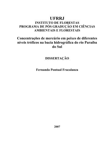 Dissertacao Fernanda Fracalanza.pdf - Instituto de florestas - UFRRJ