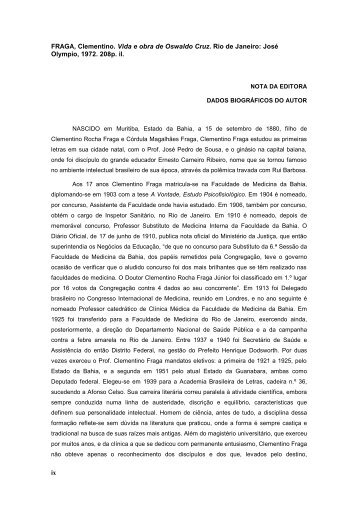 Texto completo - Biblioteca Virtual Oswaldo Cruz