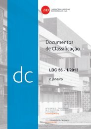 Documentos de Classificação em vigor - Lista sequencial - LNEC