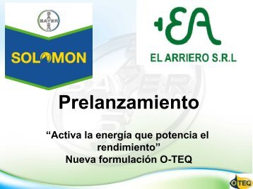Establecimiento Las Elenas, Laboulaye, Córdoba - Bayer SOLOMON