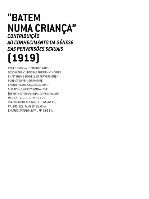 FREUD, Sigmund. Obras Completas (Cia. das Letras) – Vol. 14