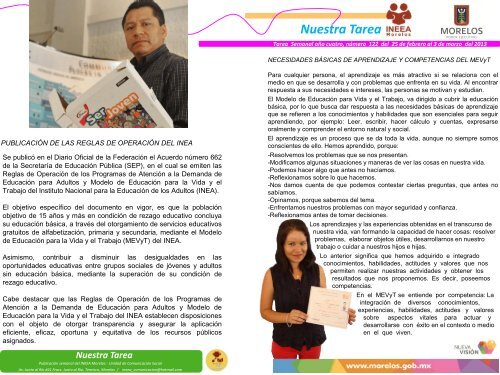 Tarea Vo. 122 - INEEA Morelos - Inea