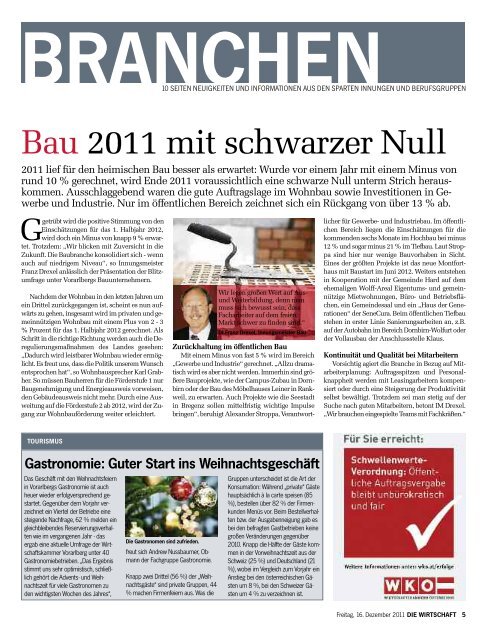 Die Wirtschaft Nr. 50 vom 16. Dezember 2011