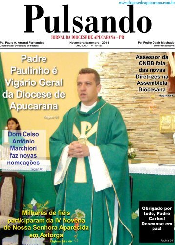 Padre Paulinho é Vigário Geral da Diocese de Apucarana