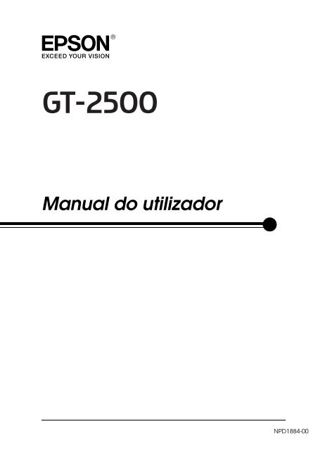 Manual do utilizador - Epson