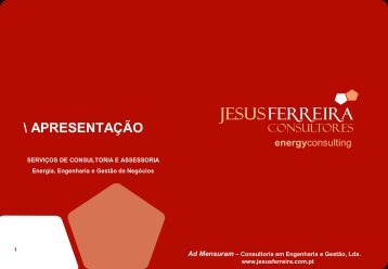 Apresentação da Empresa (pdf) - Jesus Ferreira Consultores