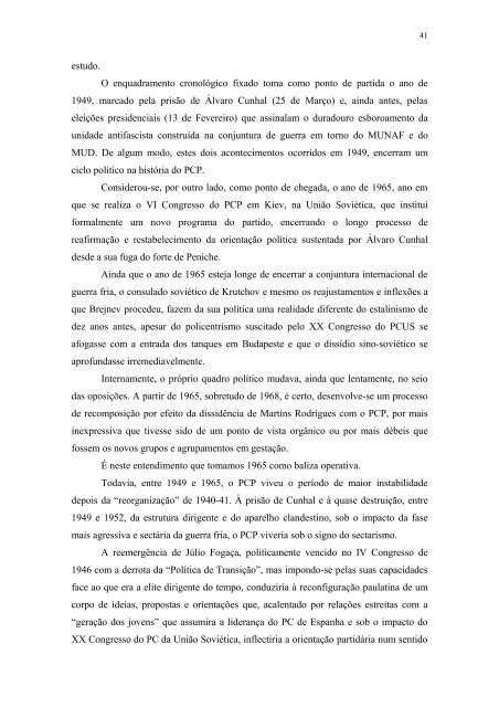 O PCP e a guerra fria.pdf - RUN UNL - Universidade Nova de Lisboa