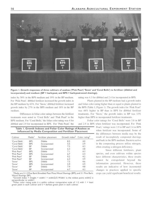 1997 Ornamentals Research Report - AUrora - Auburn University