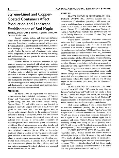 1997 Ornamentals Research Report - AUrora - Auburn University