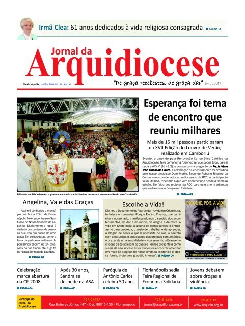 Novo Layout - 2008.p65 - Arquidiocese de Florianópolis