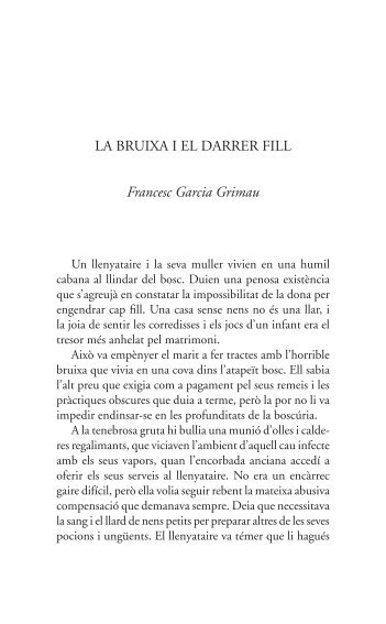 LA BRUIXA I EL DARRER FILL Francesc Garcia Grimau - Tinet