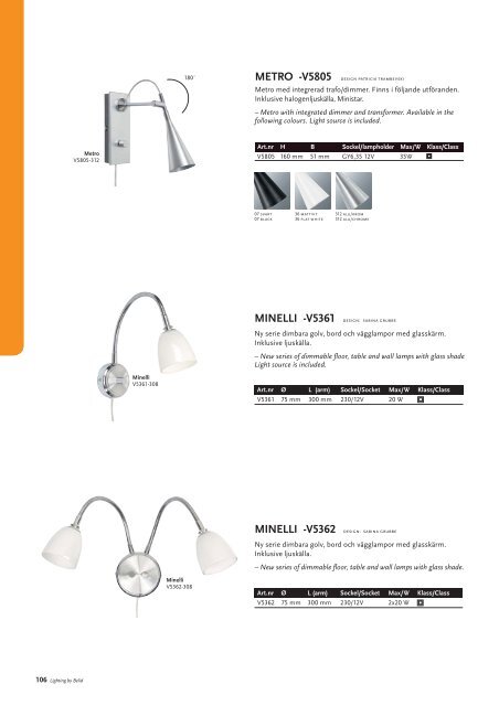 Katalog / Catalogue - Kataloger Design Belysning AS