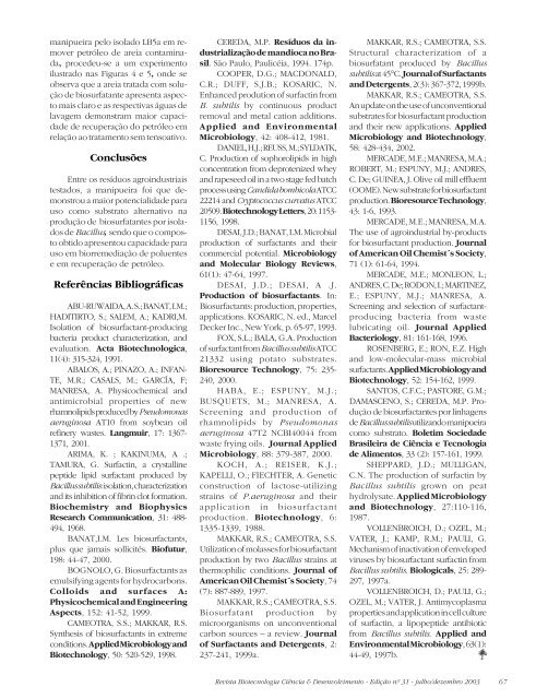 Revista Biotecnologia Ciência & Desenvolvimento - Edição nº 31