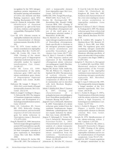 Revista Biotecnologia Ciência & Desenvolvimento - Edição nº 31