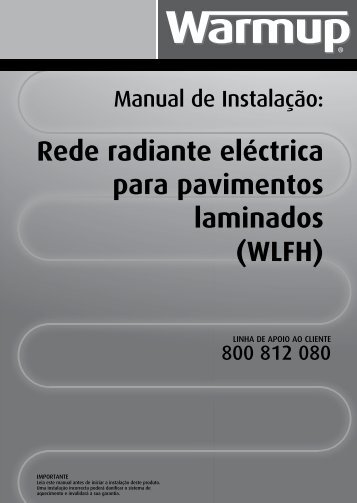 Rede radiante eléctrica para pavimentos laminados (WLFH) - Warmup