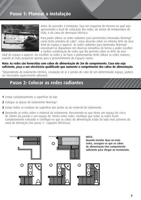 Rede radiante eléctrica para pavimentos laminados (WLFH) - Warmup