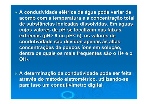 Ecossistemas Aquáticos – Odila/FAFIBE - CDCC