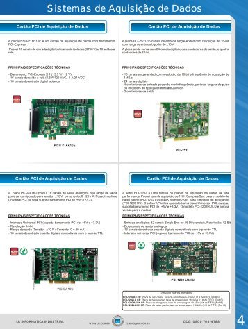 Sistemas de Aquisição de Dados - LR Informática Industrial