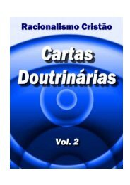 Cartas Doutrinárias - Racionalismo Cristão