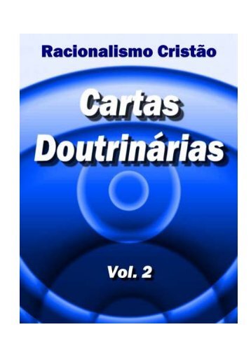 Cartas Doutrinárias - Racionalismo Cristão