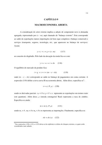 CAPÍTULO 9 MACROECONOMIA ABERTA