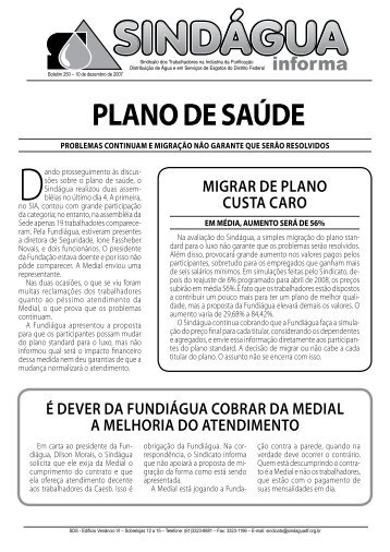 PLANO DE SAÚDE - Sindágua-DF