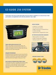 EZ-Guide 250 System Factsheet - Trimble