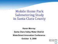 Mobile Home Parks Water Submetering Study in Santa Clara County