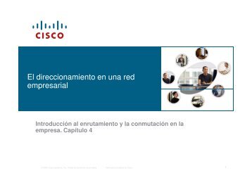 El direccionamiento en una red empresarial empresarial