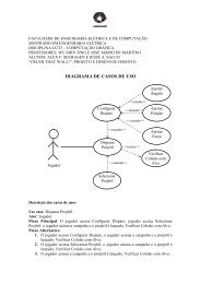 Diagrama e descrição dos casos de uso - DCA