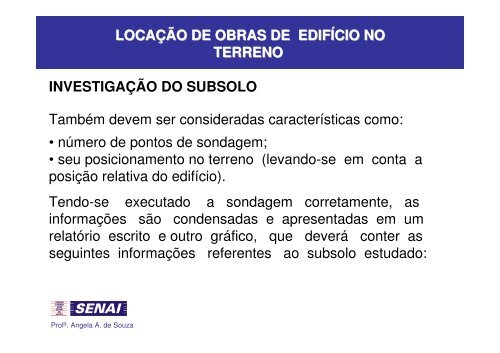 Tecnologia dos Processos Construtivos Residenciais