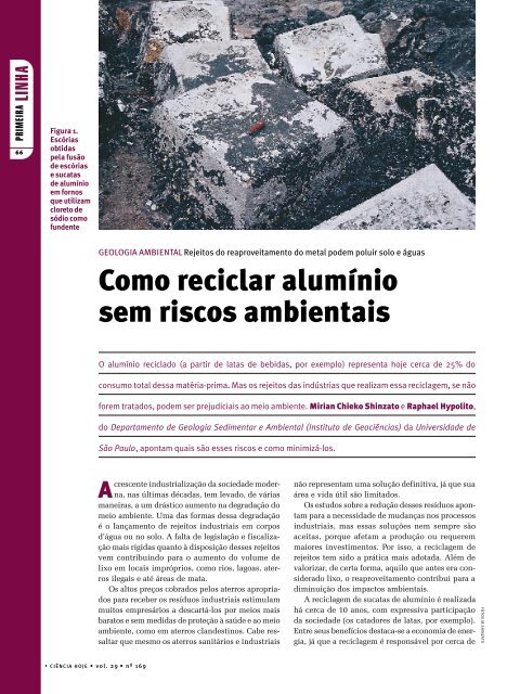 Como reciclar alumínio sem riscos ambientais - Unesp