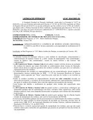 LICENÇA DE OPERAÇÃO LO N° 6341/2003-DL - Fepam