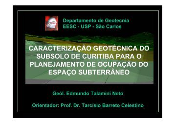 Caracterização Geotécnica do Subsolo de Curitiba para o - CBTU