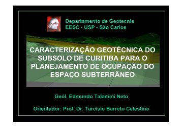 Caracterização Geotécnica do Subsolo de Curitiba para o - CBTU